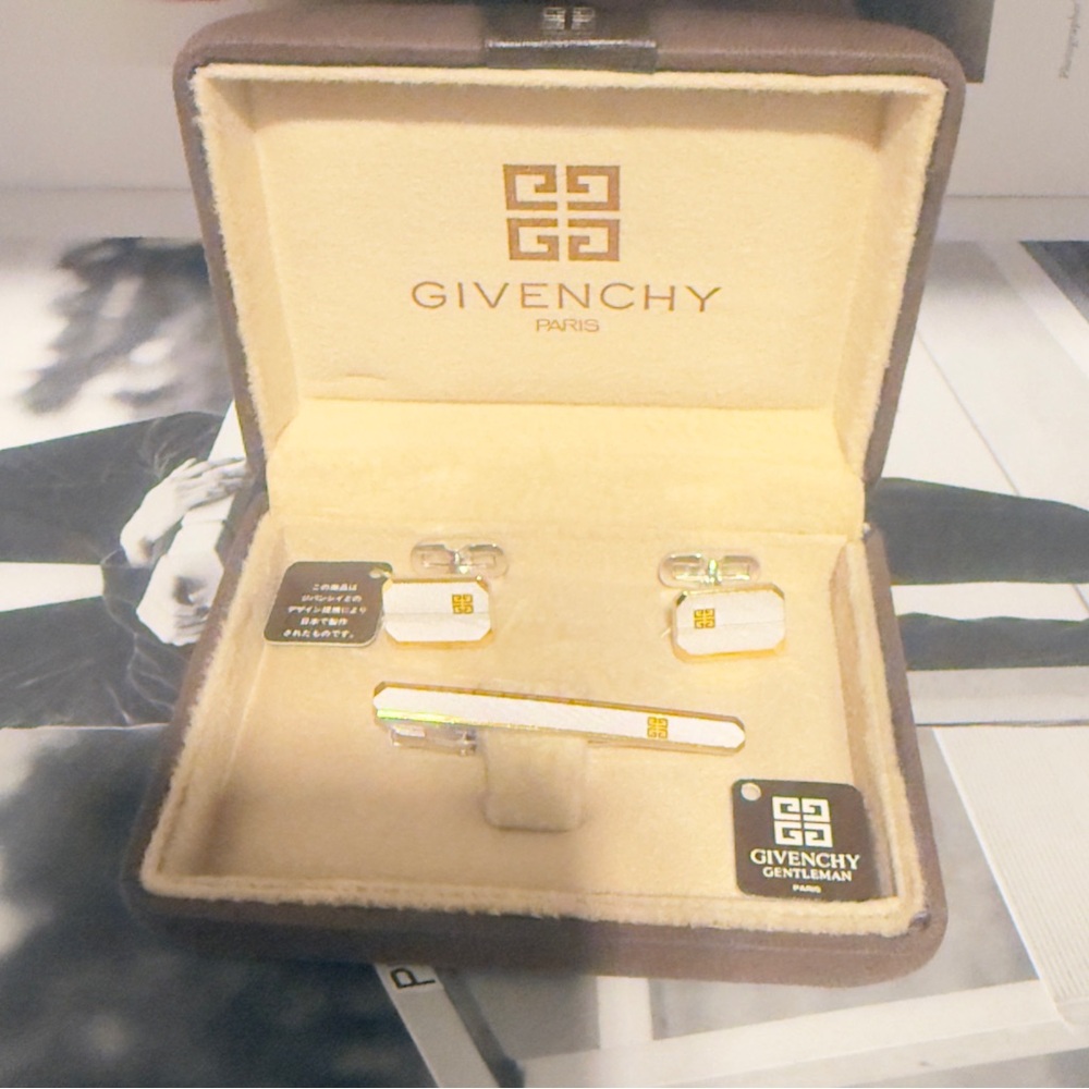 Givenchy Silver and Gold Cufflinks